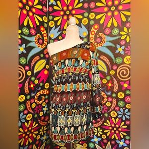 Judith March One shoulder hippie dress